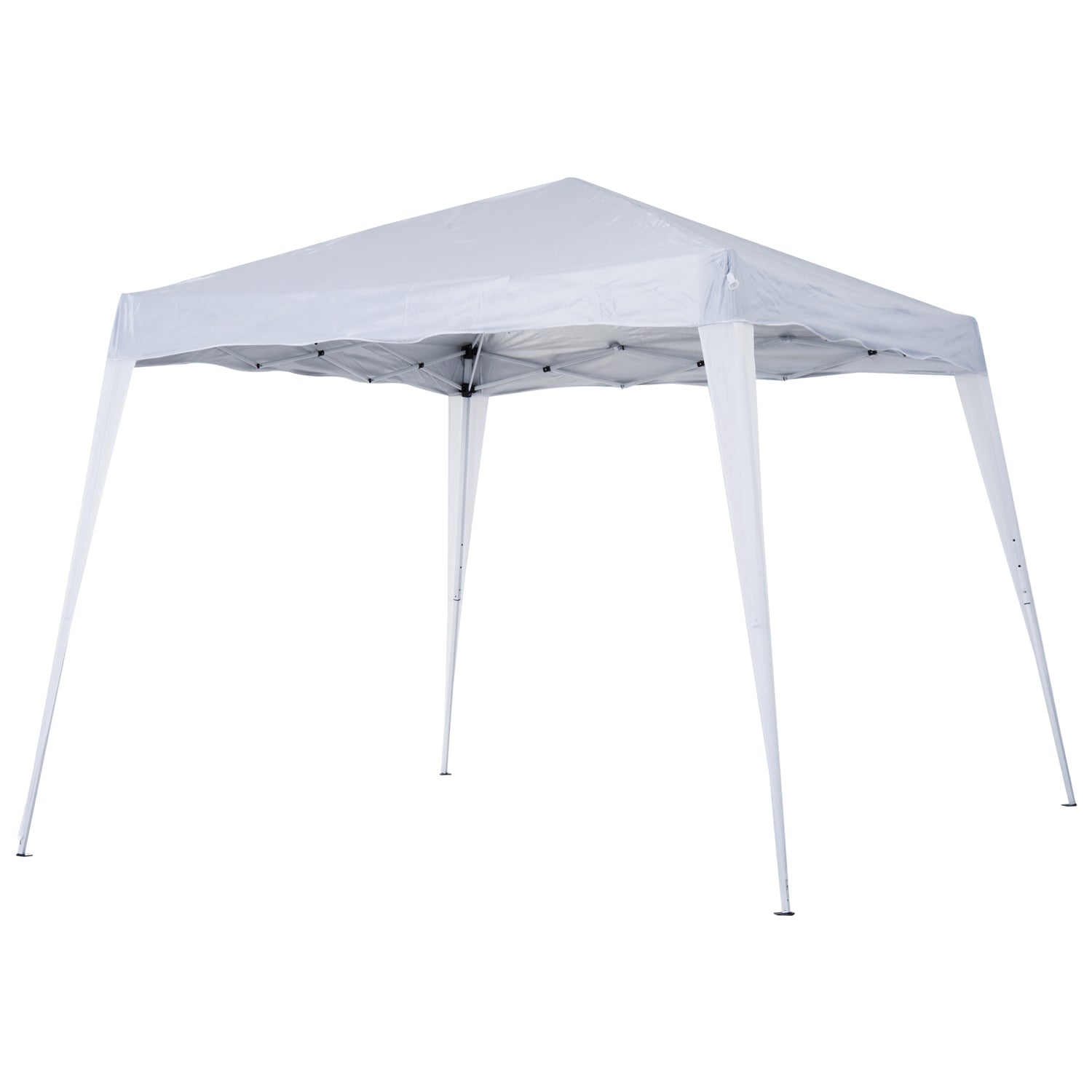 3 x 3 m Pop Up Canopy Tent Slant Leg with Carry Bag, Height Adjustable Party Gazebo - White