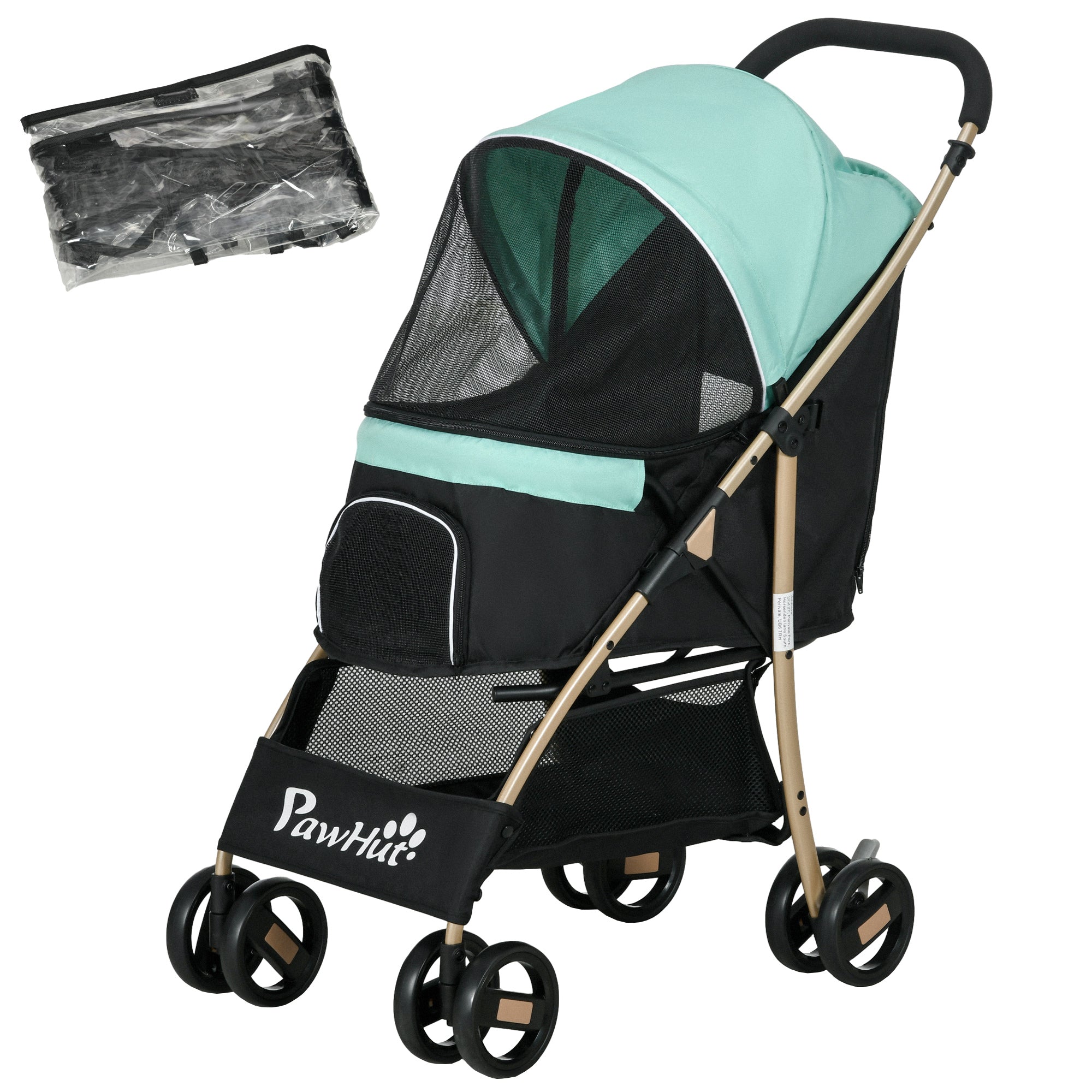 hauck dog stroller Oxfoad Small Dog Stroller with Rain Cover Green