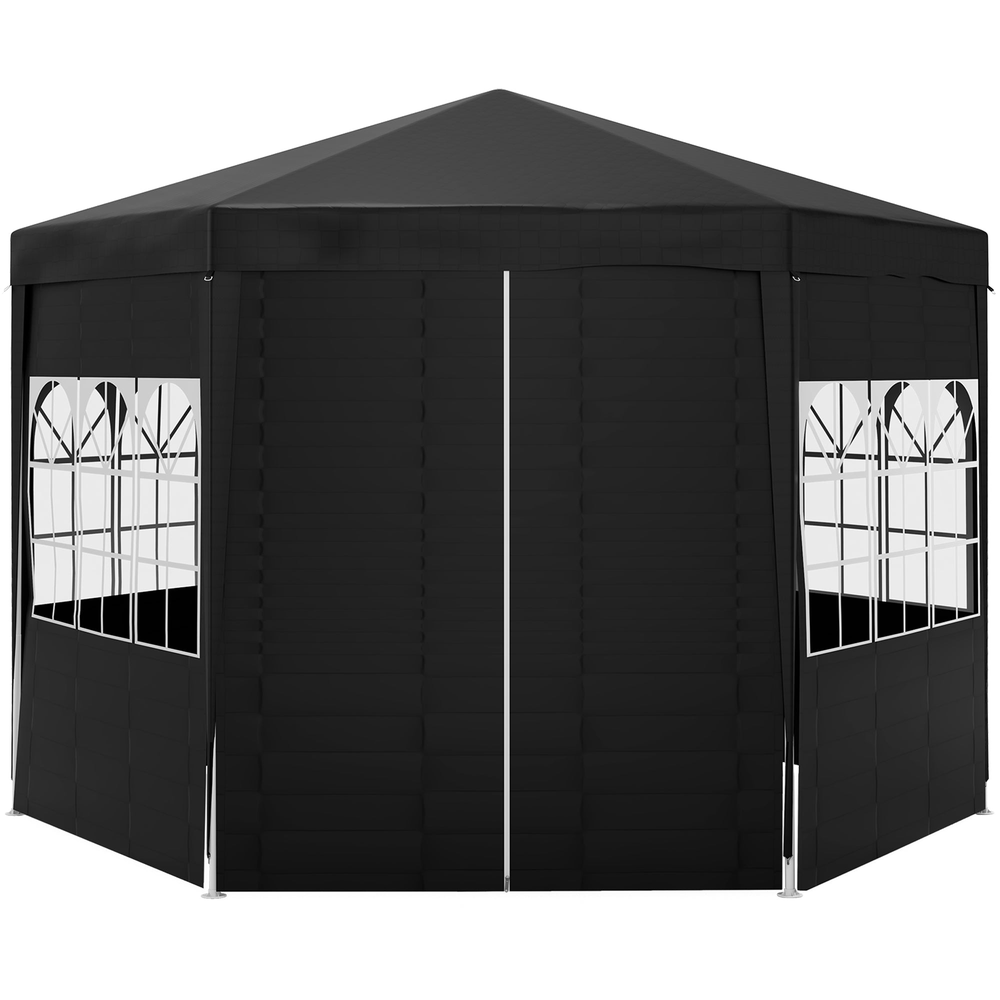 4 Metre Waterproof Party Tent with Removable Side Walls - White