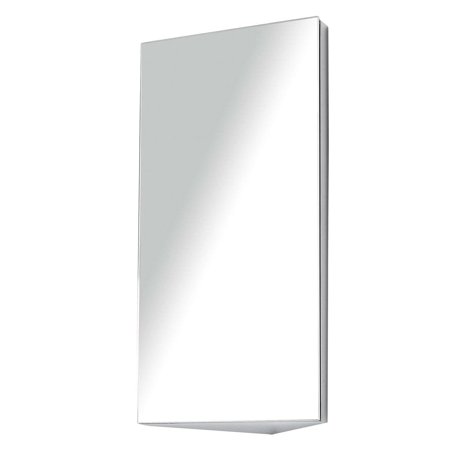 Stylish Stainless Steel Corner Bathroom Mirror Cabinet - Space-Saving Design