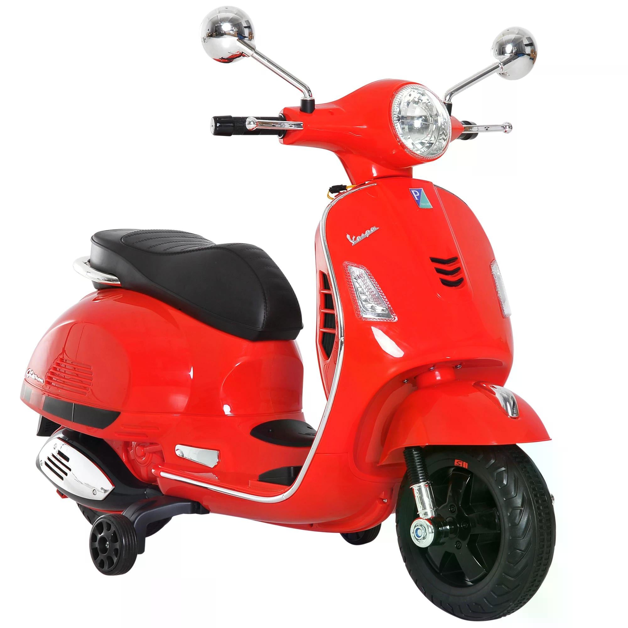 Kids 6V Ride On Motorcycle with LED Lights - Red