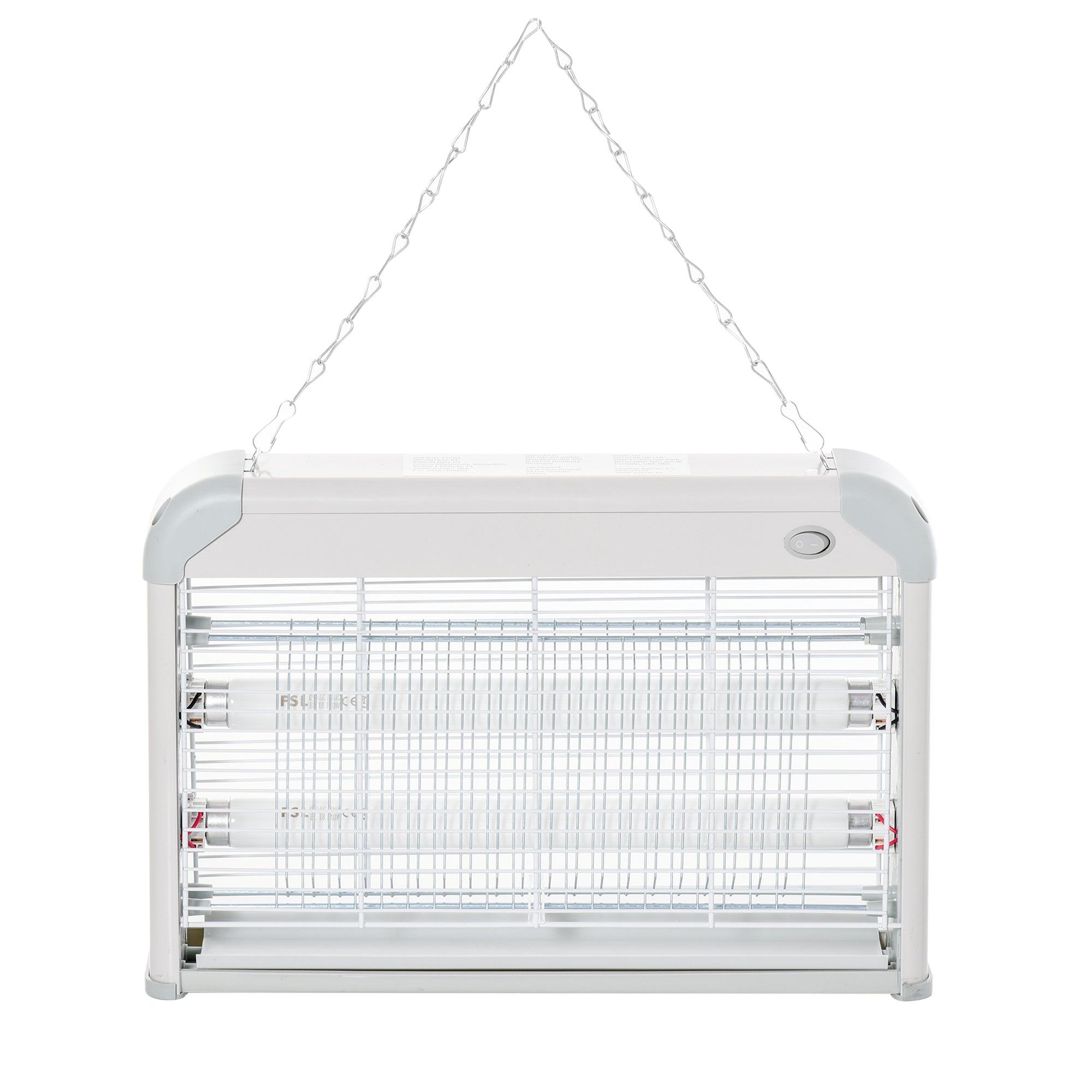 20W Electric Fly Mosquito Killer Bug Zapper Free Standing & Wall Hanging - Grey