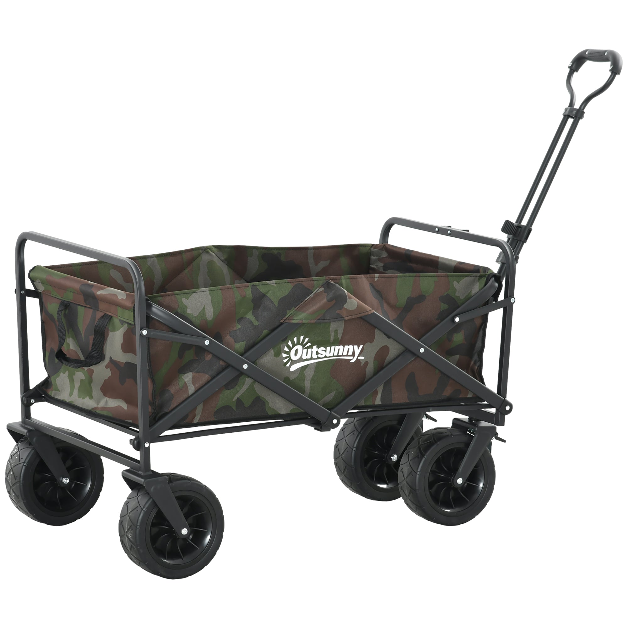 Folding Garden Trolley with Carry Bag 100KG Capacity Camouflage