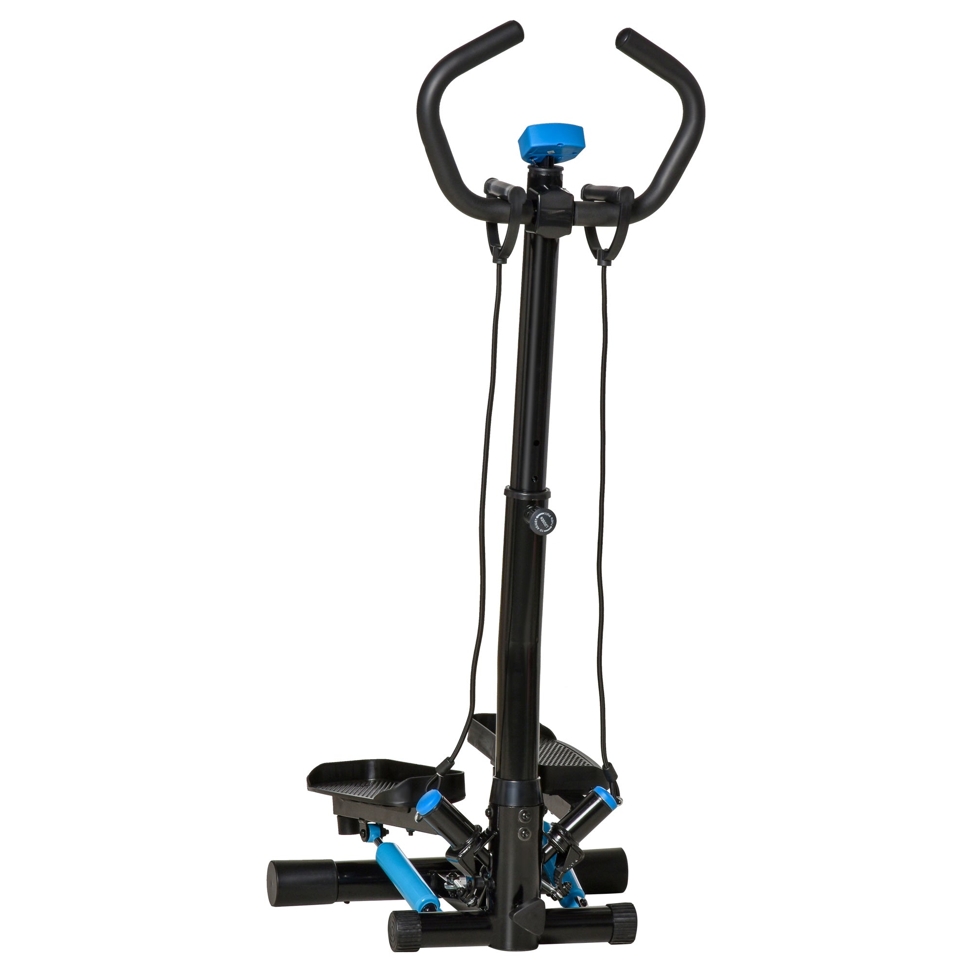 Adjustable Twist Stepper Machine with LCD Screen - Black Blue