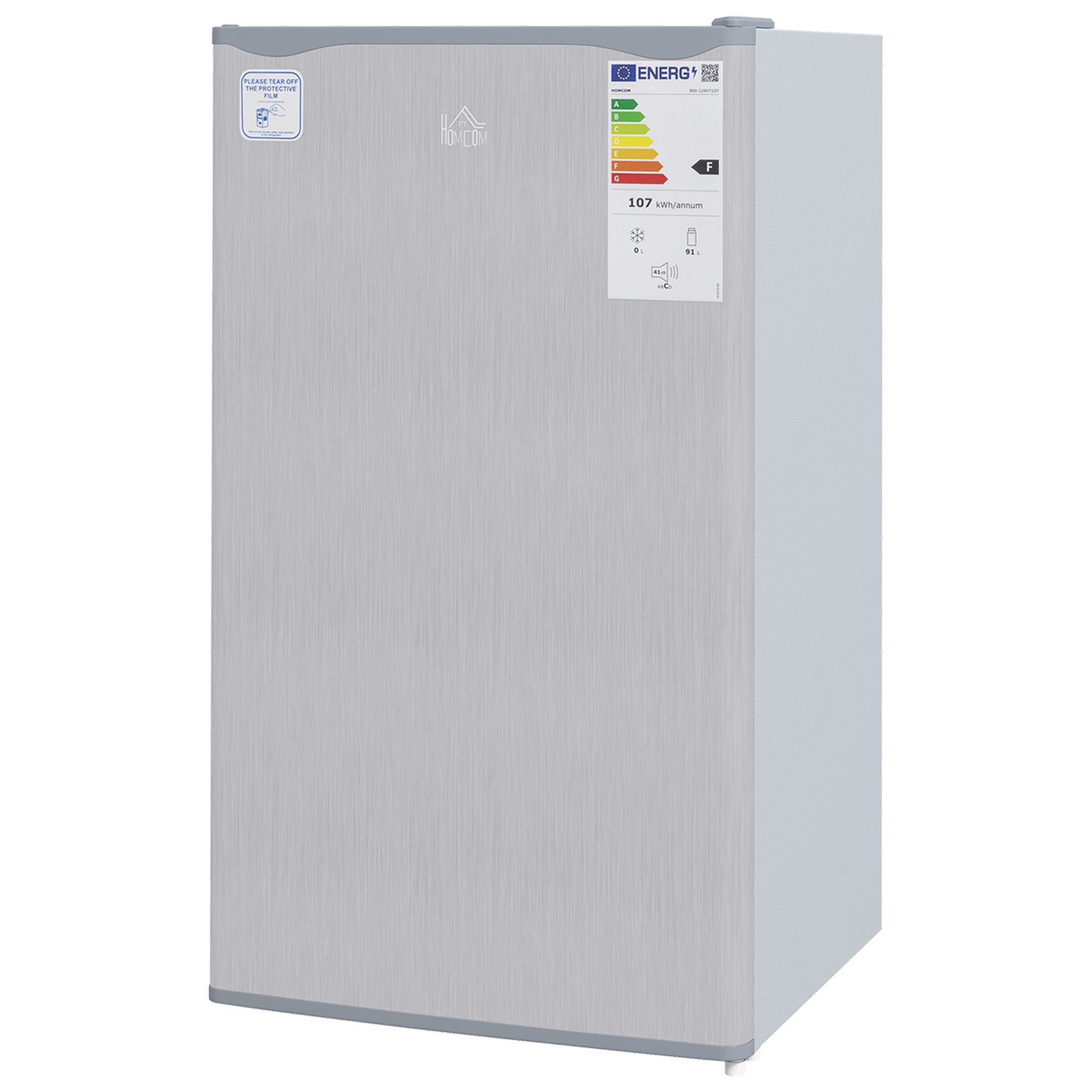 91 Litre Under Counter Fridge Freezer with Chiller Box - Grey