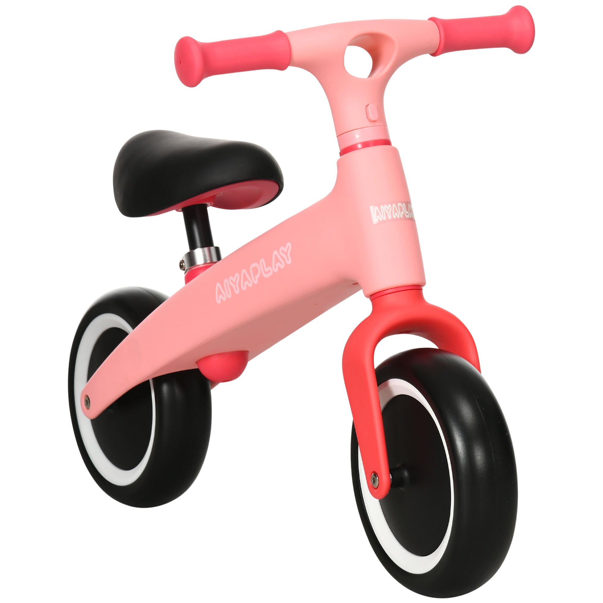 Adjustable Pink Balance Bike for Toddlers Aged 1.5 to 3 Years