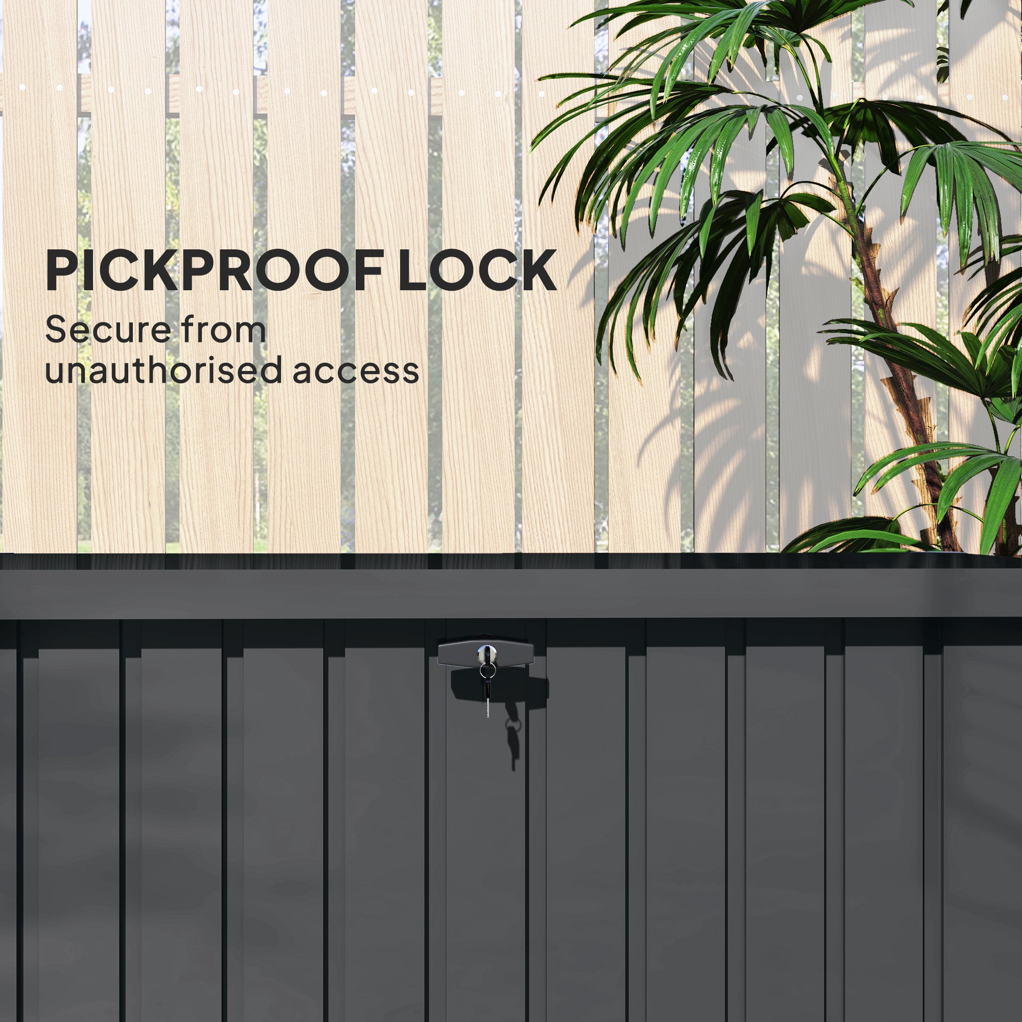 400L Galvanised Steel Garden Storage Box