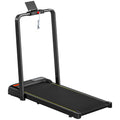 Folding Walking Treadmill, Under Desk Walking Pad with Incline, Black