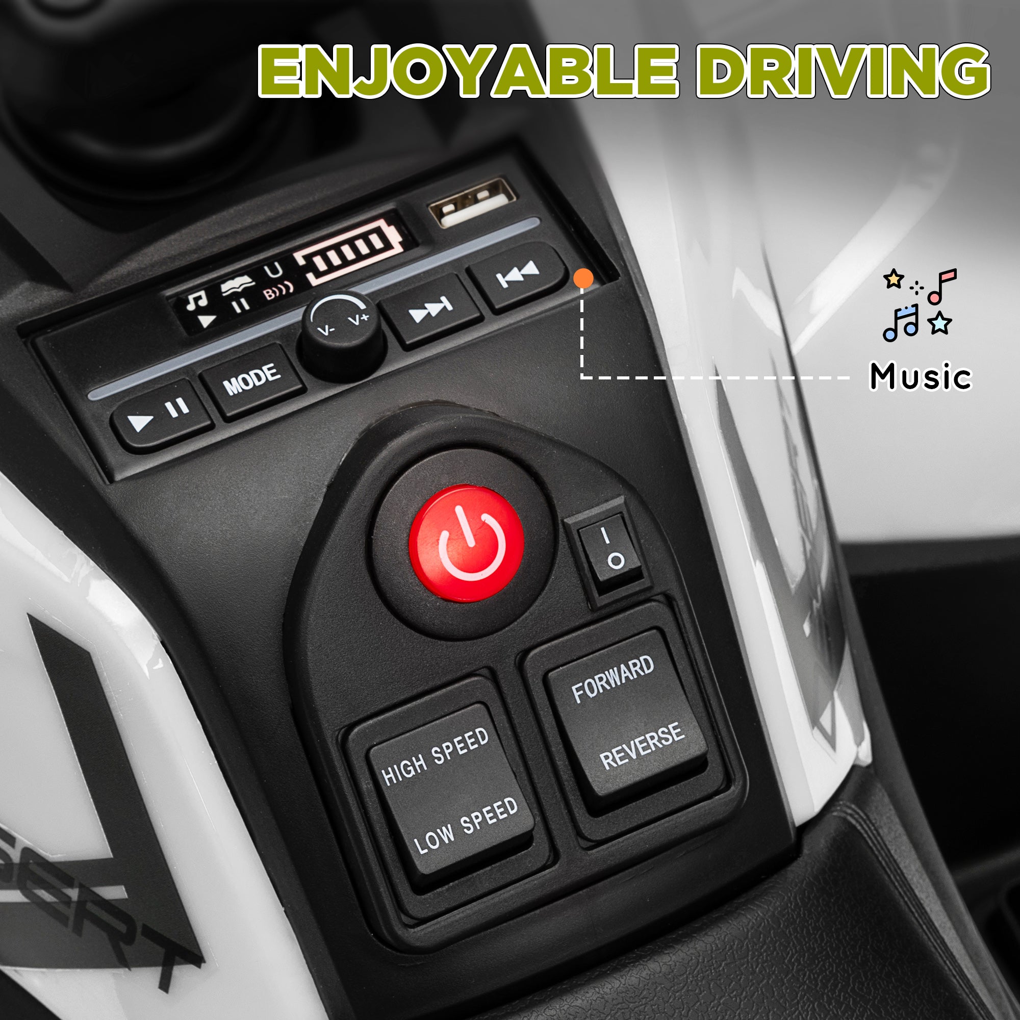 12V Kids Electric Ride on ATV, Battery Powered Quad Bike w/ Spring Suspension, Forward Backward, Storage Basket - Green