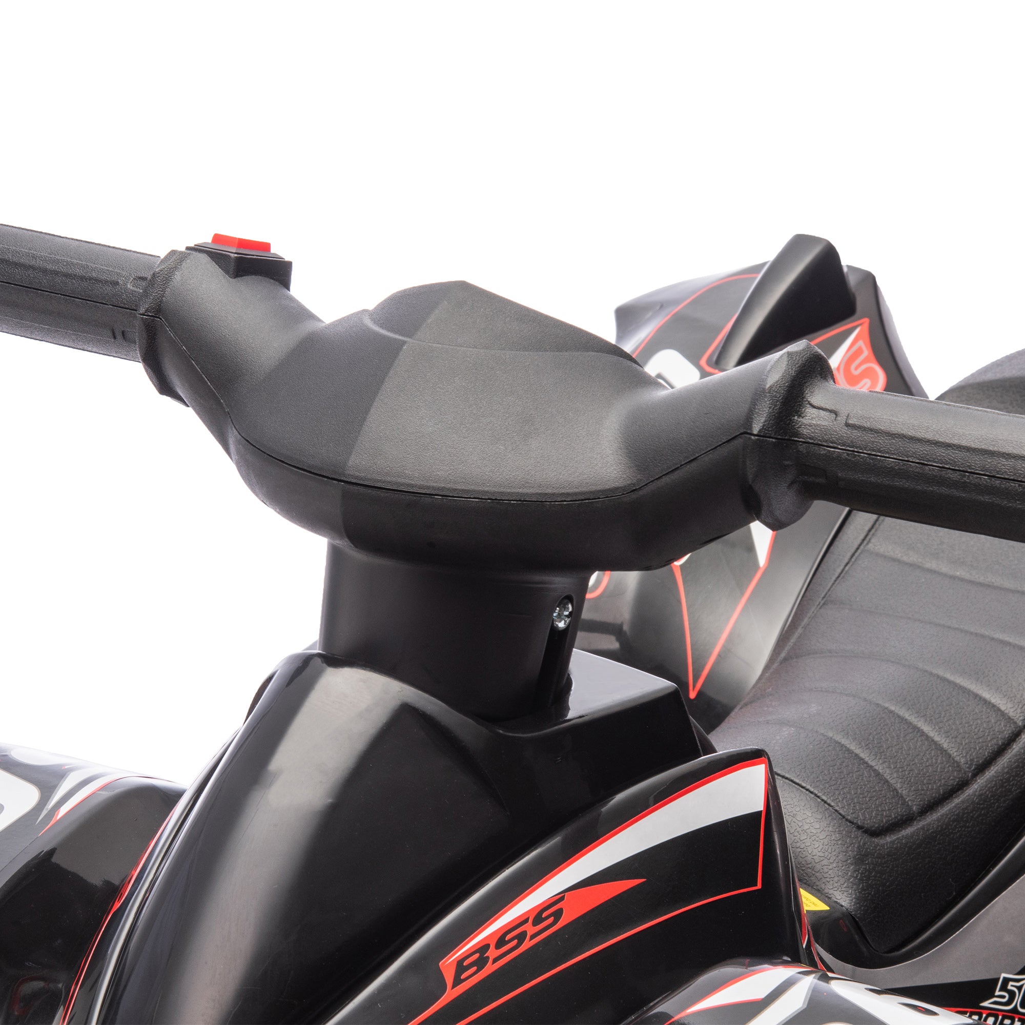 6V Kids Electric Quad Bike w/ Music, Forward Function, for 2-6 Years, Black