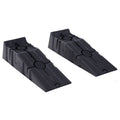 Heavy Duty 5 Ton Plastic Car Service Ramps 1 Pair for Garage Workshop - Black
