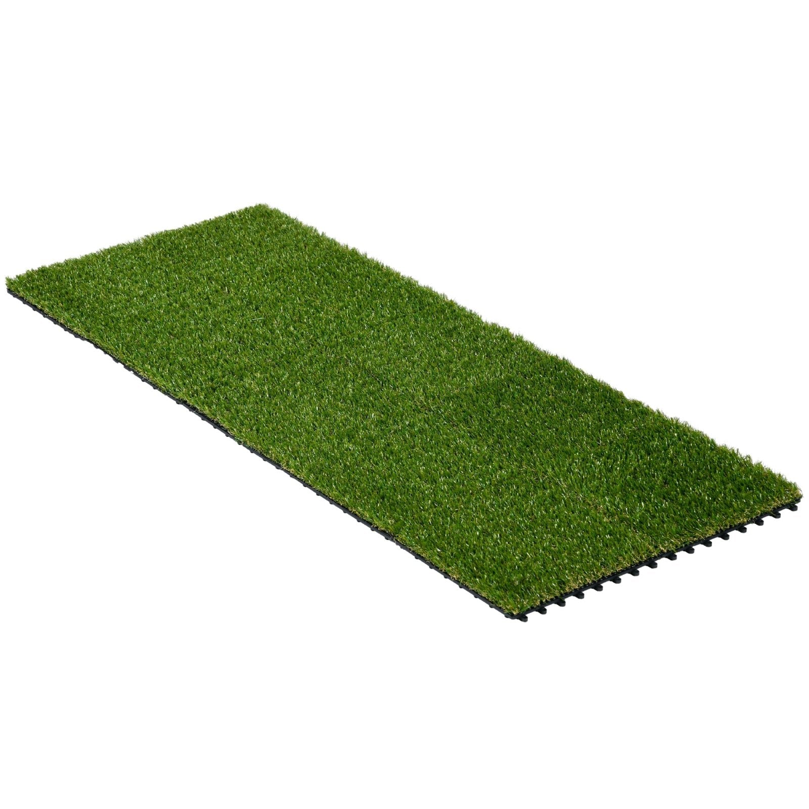 10 PCs 30 x 30cm Artificial Grass Turf, 25mm Pile Height Grass Carpet Fake Grass Mat UV Resistance for Outdoor - Bedzy UK modern and affordable home furniture England