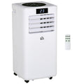 10000 BTU Portable Air Conditioner with Remote, LED Display, Timer – White