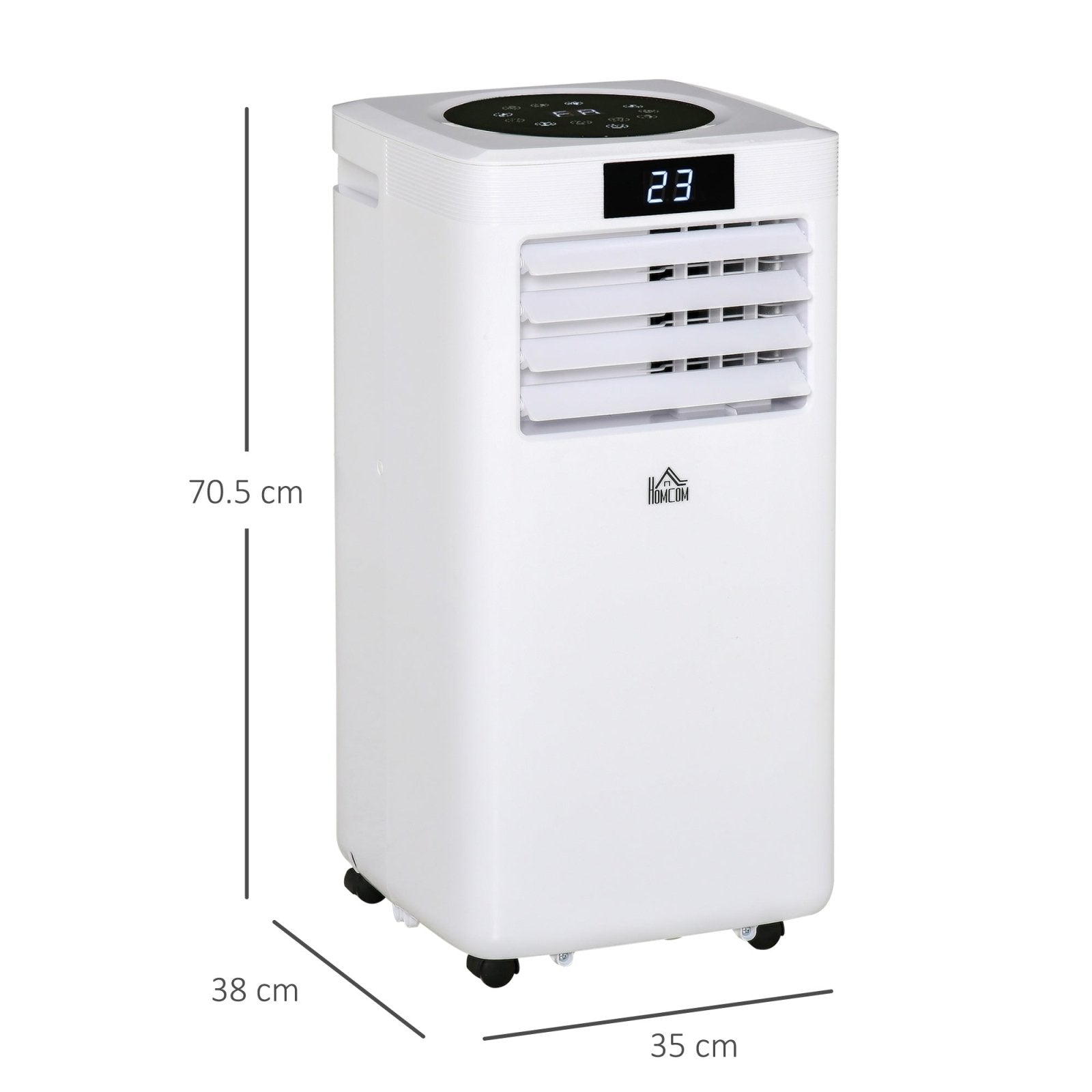 10000 BTU Air Conditioner Portable AC Unit for Cooling Dehumidifying Ventilating with Remote Controller, LED Display, Timer, for Bedroom, White - Bedzy UK modern and affordable home furniture England