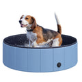 100x30H cm Foldable Pet Swimming Pool for Indoor & Outdoor Use - Blue