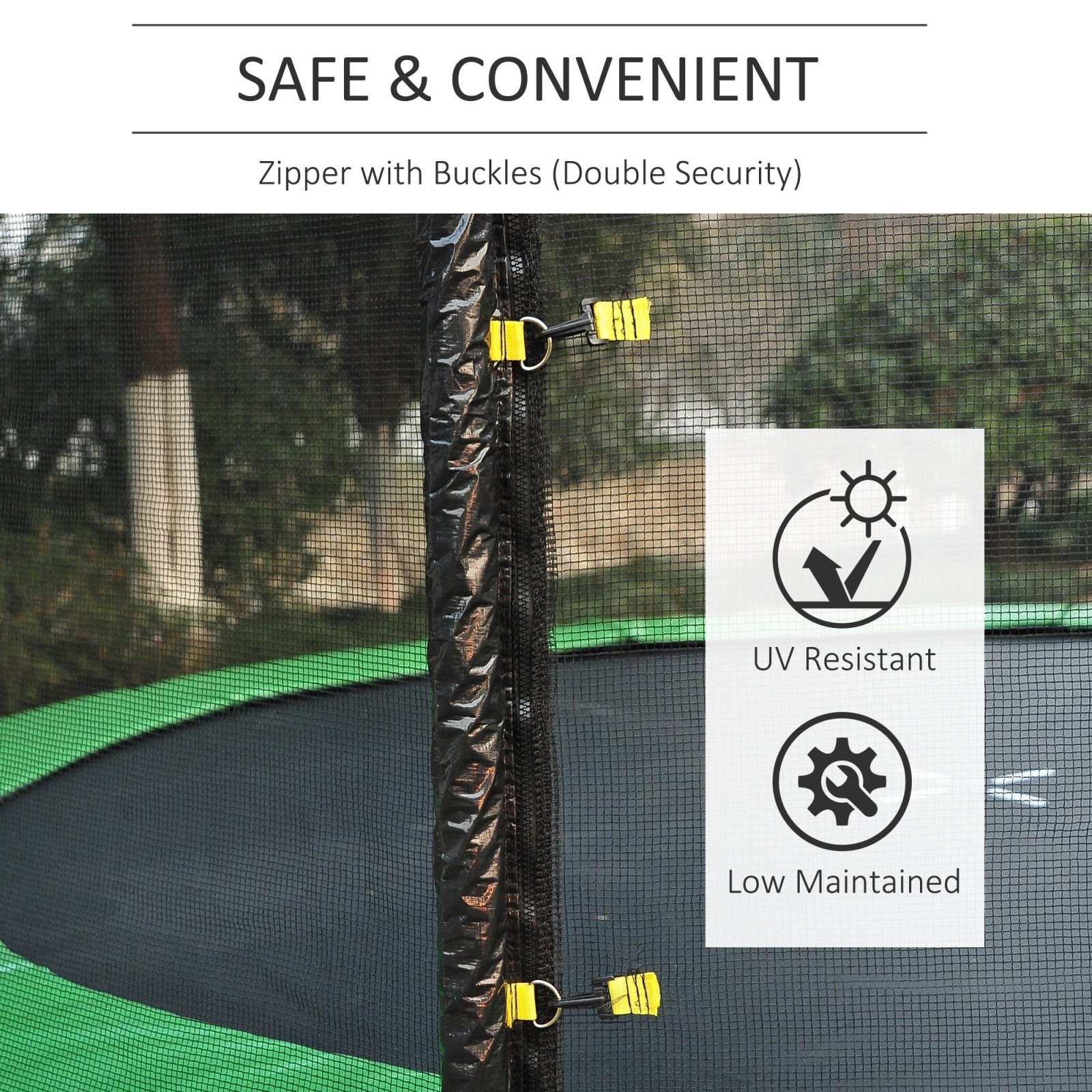 10ft Replacement Safety Trampoline Net with Enclosure - Bedzy UK modern and affordable home furniture England