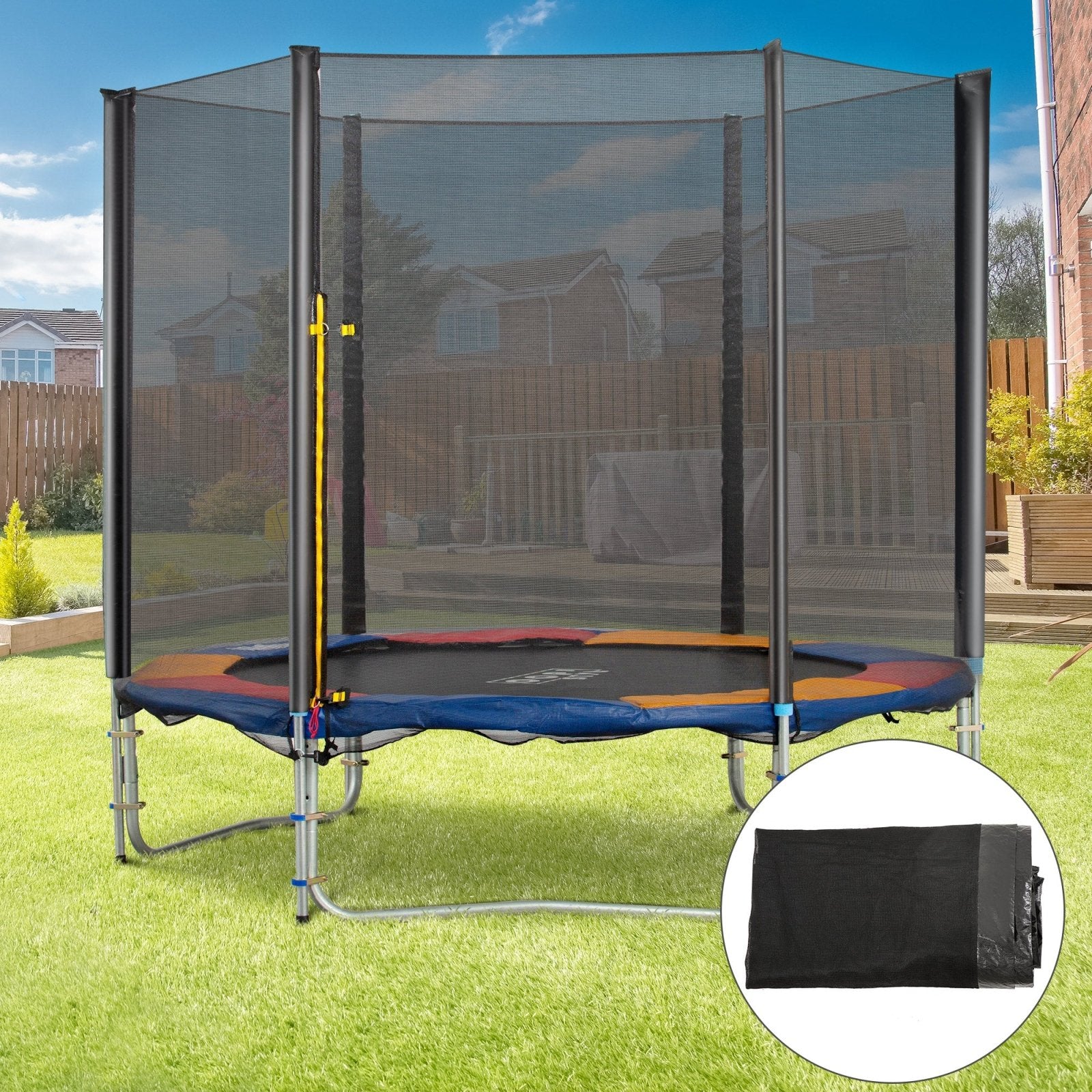 10ft Replacement Safety Trampoline Net with Enclosure - Bedzy UK modern and affordable home furniture England