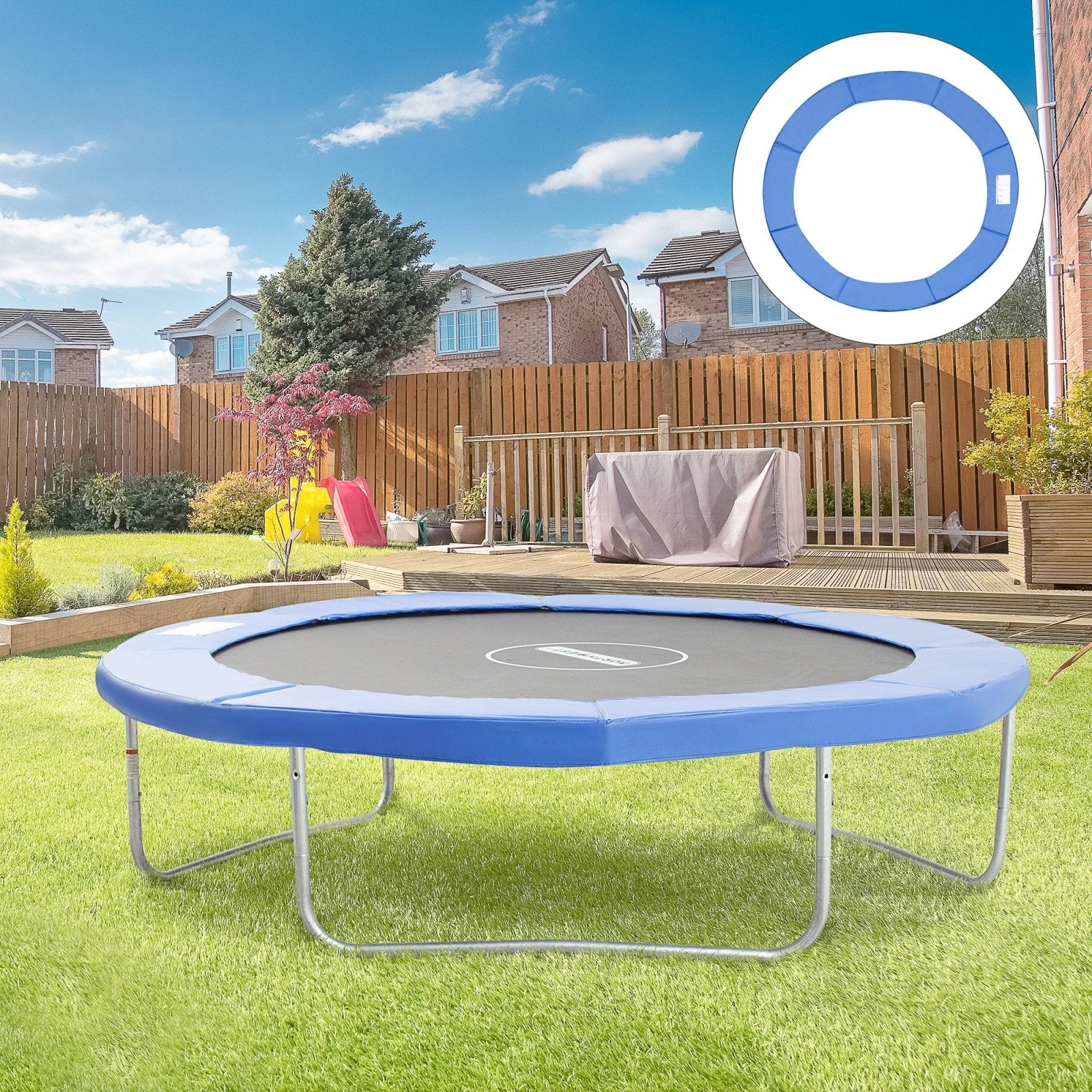 10ft Trampoline Surround Safety Foam Pad - Bedzy UK modern and affordable home furniture England