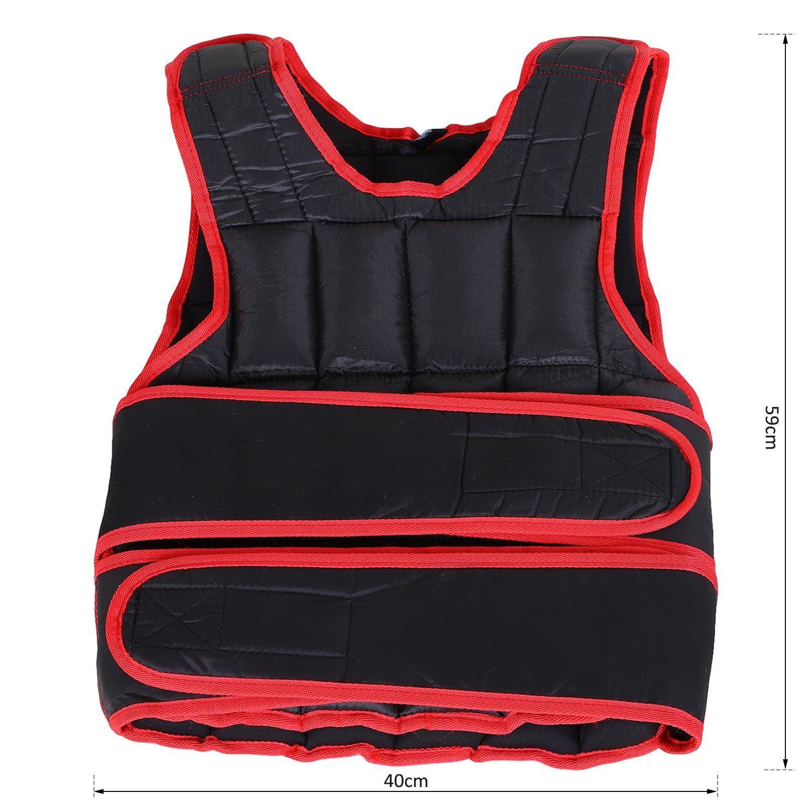 10kg Adjustable Exercise Workout Metal Sand Weight Vest Red - Bedzy UK modern and affordable home furniture England