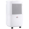 10L/Day Portable Quiet WiFi Smart App Dehumidifier with 2.2L Tank for Home Laundry Basement - White