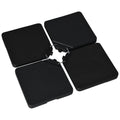 Four-Piece Plastic Cantilever Parasol Base with Hooks - Black