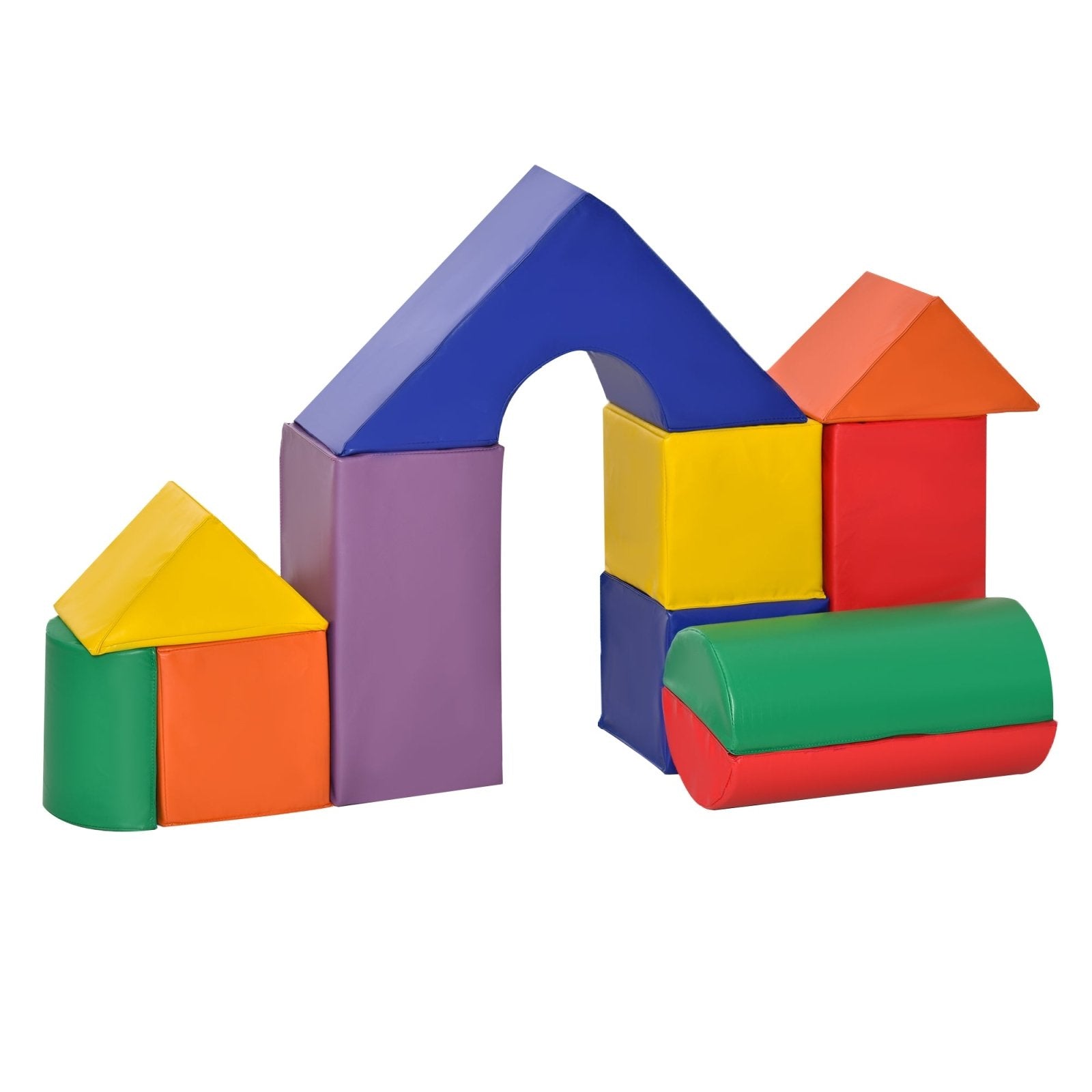 11 Piece Soft Play Blocks Kids Climb and Crawl Gym Toy Foam Building and Stacking Blocks Non - Toxic Learning Play Set Activity Toy Brick - Bedzy UK modern and affordable home furniture England