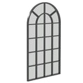 Arched Decorative Wall Mirror 110x62 cm for Modern Home Decor - Black