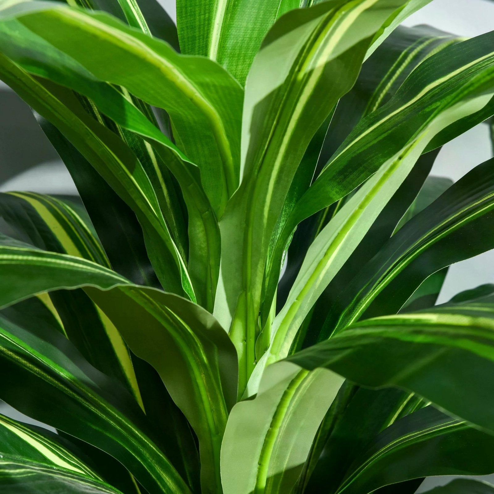 110cm/3.6FT Artificial Dracaena Tree Decorative Plant 40 Leaves with Nursery Pot, Fake Tropical Tree for Indoor Outdoor Décor - Bedzy UK modern and affordable home furniture England