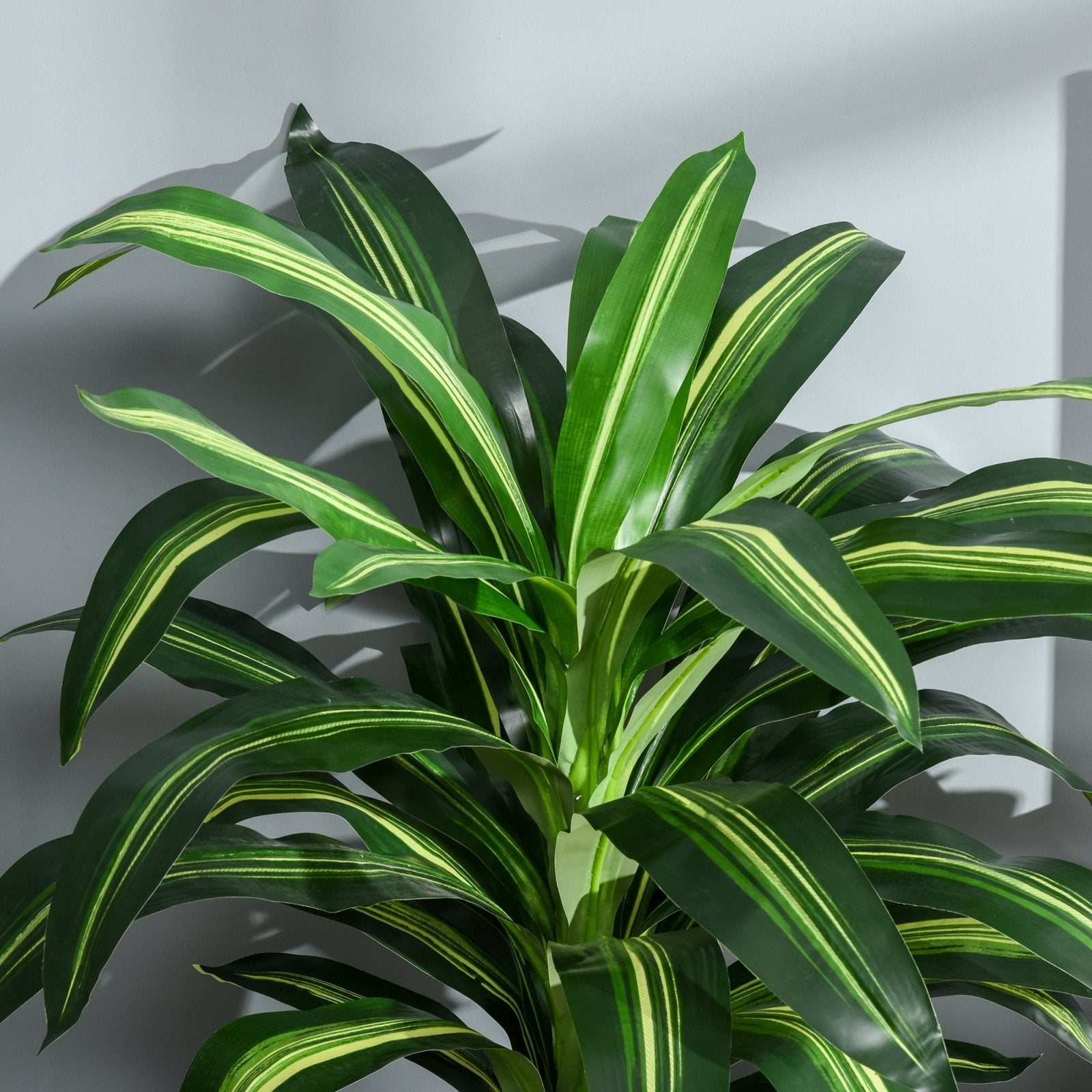 110cm/3.6FT Artificial Dracaena Tree Decorative Plant 40 Leaves with Nursery Pot, Fake Tropical Tree for Indoor Outdoor Décor, Set of 2 - Bedzy UK modern and affordable home furniture England