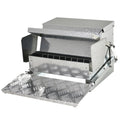 11.5kg Automatic Chicken Poultry Feeder with Galvanized Steel & Aluminium Build - Silver