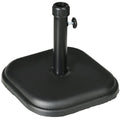 11kg Concrete Garden Parasol Base for 32mm-38mm Poles - Black