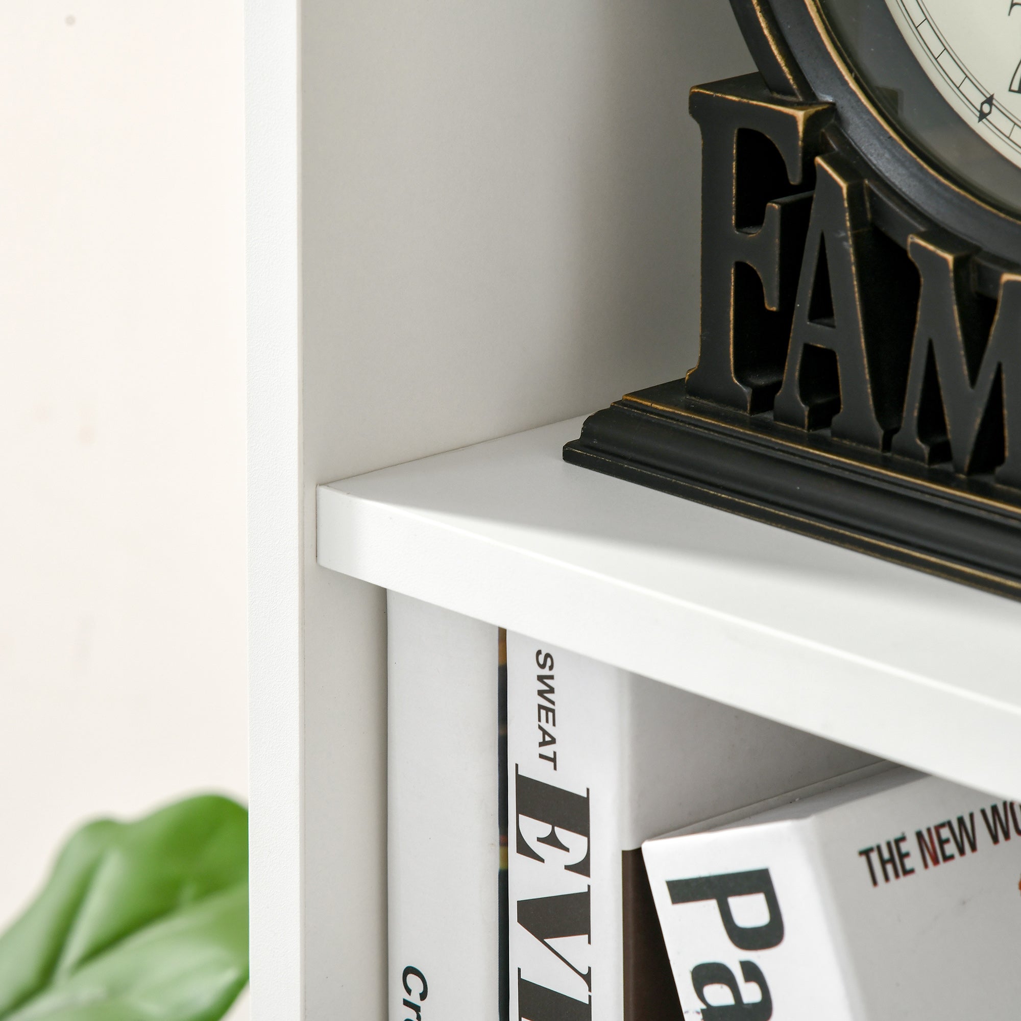 Seven-Cube Bookcase - White Wood Effect