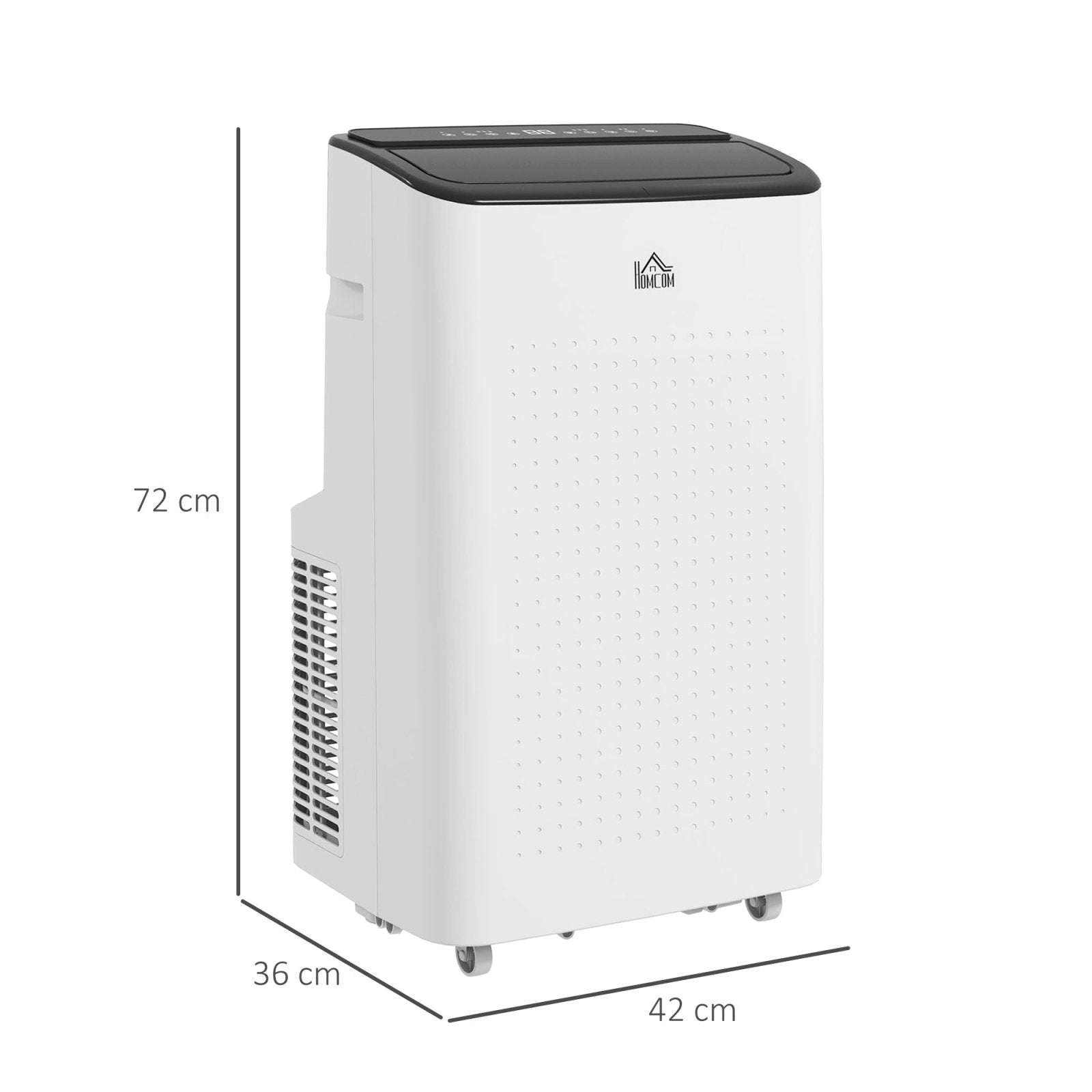 12,000 BTU Mobile Air Conditioner for Room up to 26m², Smart Home WiFi Compatible, with Dehumidifier, Fan, 24H Timer - Bedzy UK modern and affordable home furniture England