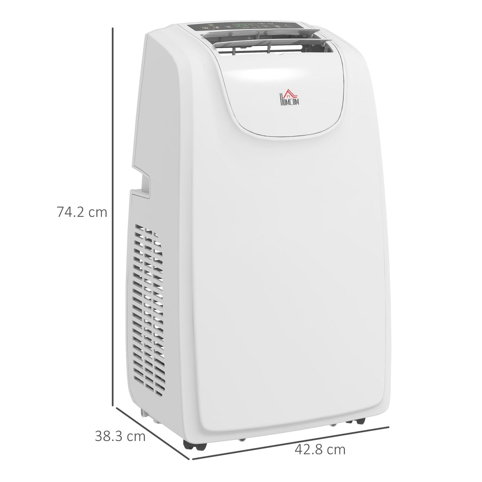 12,000 BTU Mobile Air Conditioner for Room up to 28m², with Dehumidifier, Quiet Mode, 24H Timer, Wheels, Child Lock - Bedzy UK modern and affordable home furniture England