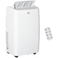 12,000 BTU Portable Air Conditioner with Dehumidifier, Remote & Timer for 25m² Room - White