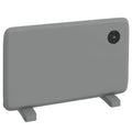 1200W Electric Convector Heater with Adjustable Thermostat & Timer, Freestanding or Wall Mounted - Grey