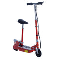 120W Foldable Kids Powered Scooter with Rechargeable Battery Adjustable Ride-On Outdoor Toy - Red
