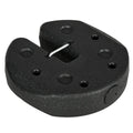 12KG Gazebo Weights Set of 4 with Reinforced Pins and Carry Belt for Canopies Marquees Tents - Black