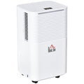 12L/Day Portable Quiet Electric Dehumidifier with 3 Modes for Home Laundry Bedroom Basement - White