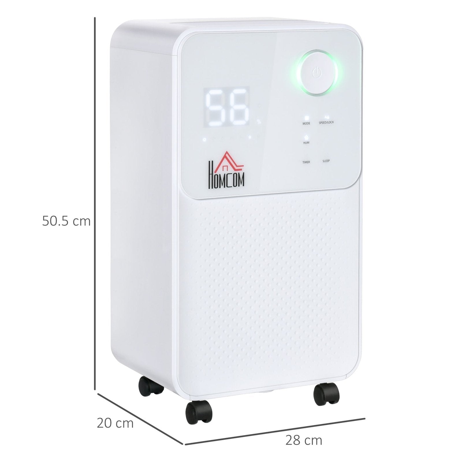 12L/Day 2000ML Portable Quiet Dehumidifier for Home Laundry Room Bedroom Basement, Electric Moisture Air De - Humidifier with 4 Modes - Bedzy UK modern and affordable home furniture England