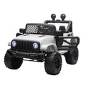 12V Battery-Powered Kids Electric Ride-On Off-Road Truck with 2 Motors, Remote Control, Horn & Lights for Ages 3-6 - White
