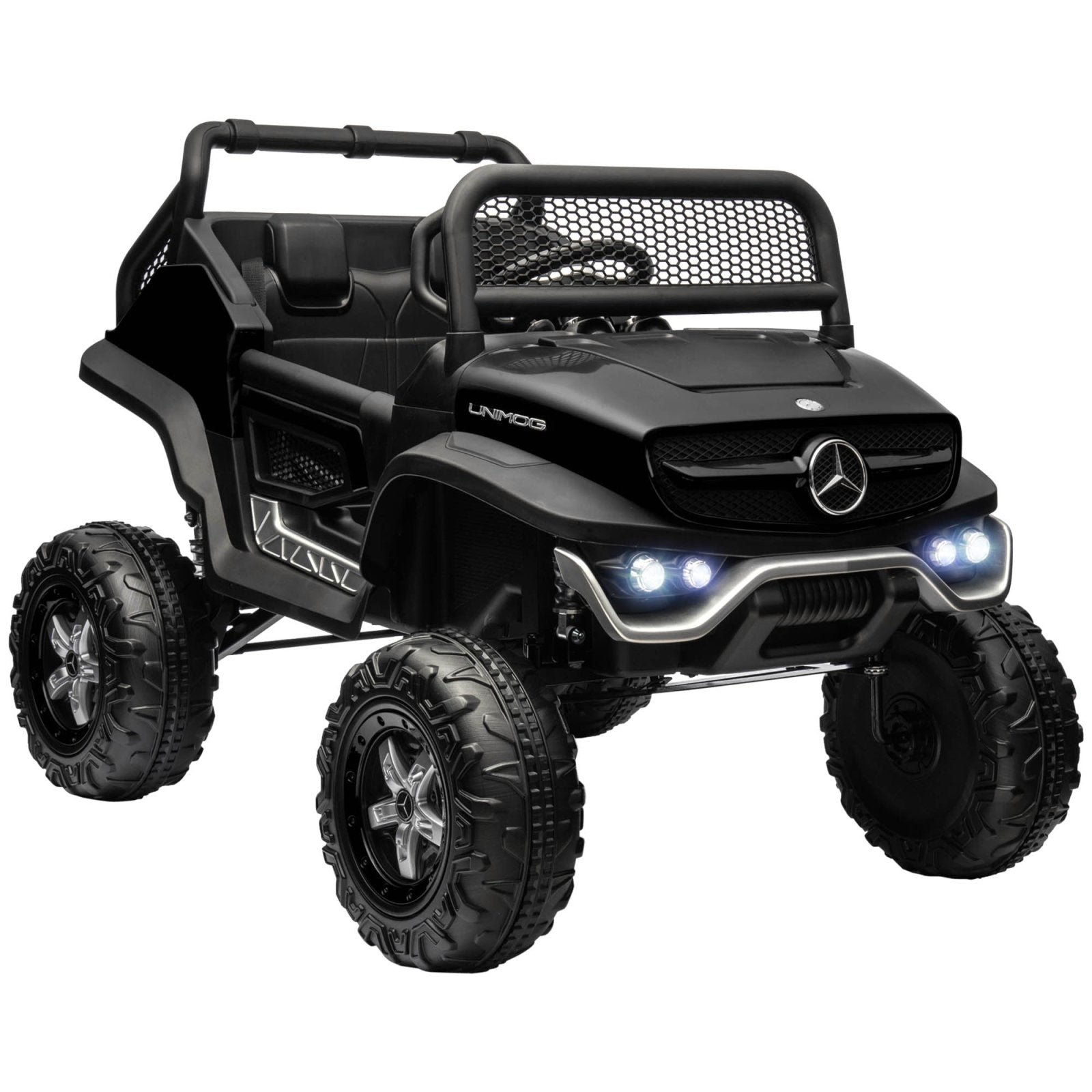 12V Licensed Mercedes - Benz Kids Electric Ride On Car, Battery Powered Off - road Toy with Remote Control, Horns, Lights - Bedzy UK modern and affordable home furniture England