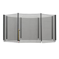 13ft Trampoline Replacement Enclosure Net with Zippered Door - Black