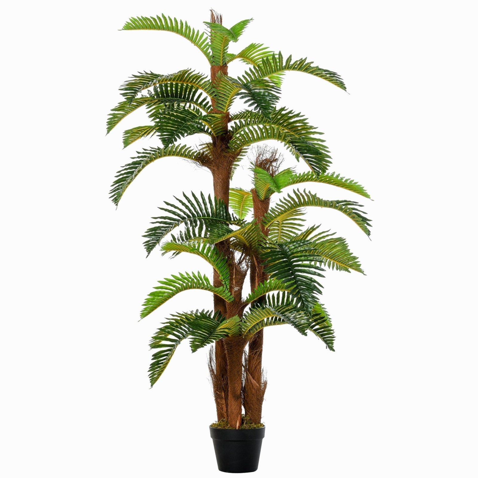 150cm/5FT Artificial Fern Tree Decorative Plant 36 Leaves with Nursery Pot, Fake Plant for Indoor Outdoor Décor - Bedzy UK modern and affordable home furniture England