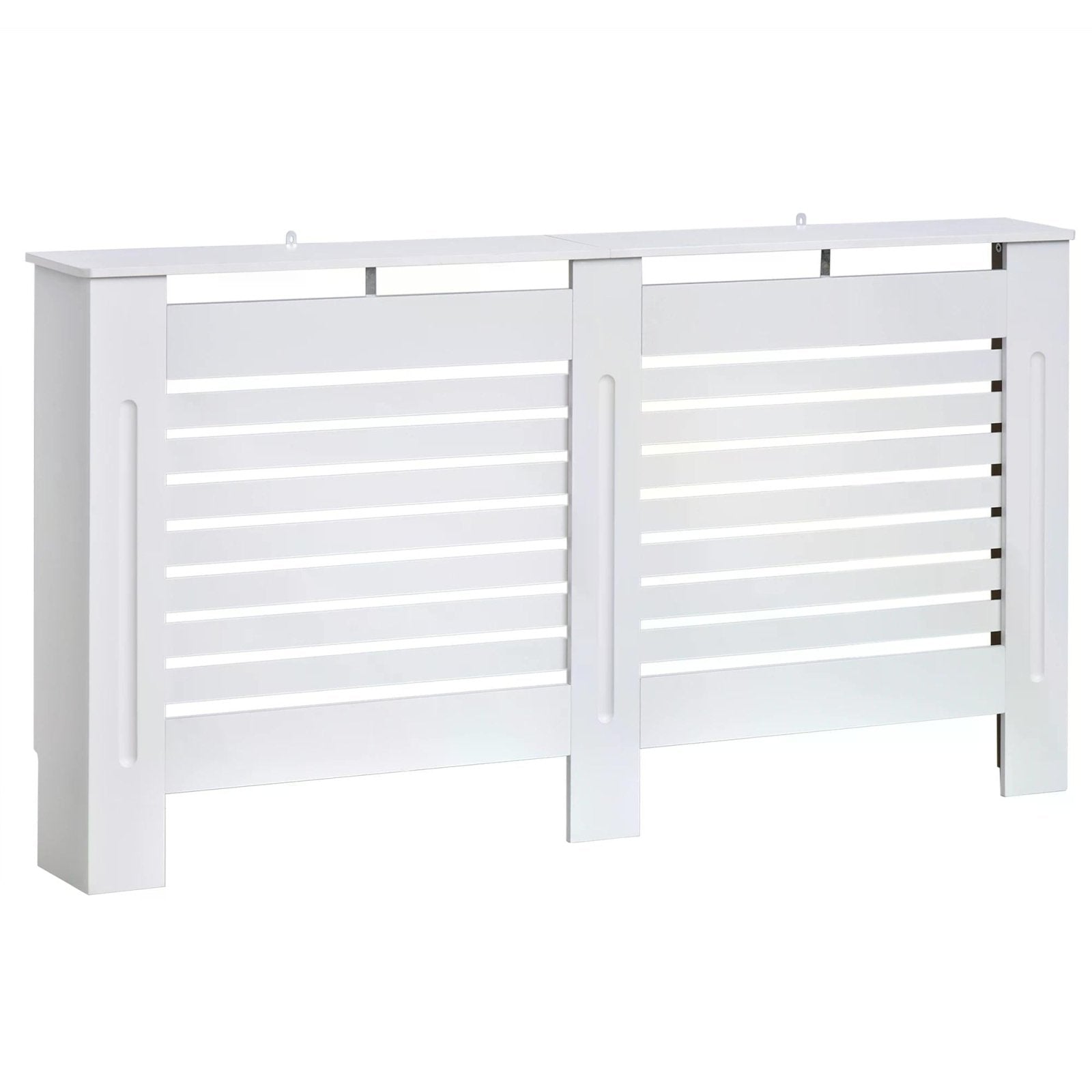 152Lx19Wx81H cm MDF Radiator Cover - White - Bedzy UK modern and affordable home furniture England