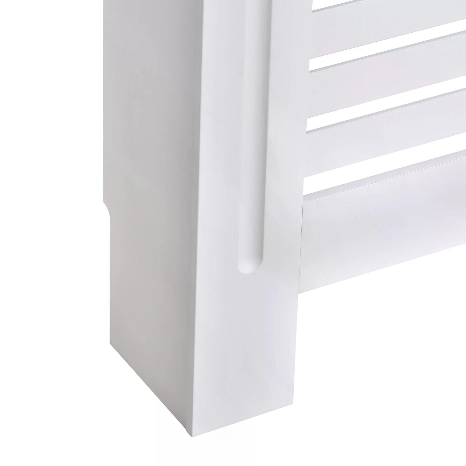 152Lx19Wx81H cm MDF Radiator Cover - White - Bedzy UK modern and affordable home furniture England