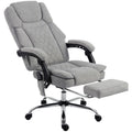 Office Chair with 6-Point Vibration Massage and Heat, Executive Computer Desk Chair with High Back, Reclining, Grey