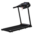 1.5HP Electric Treadmill with LED Display and 12 Speed Programs - Black