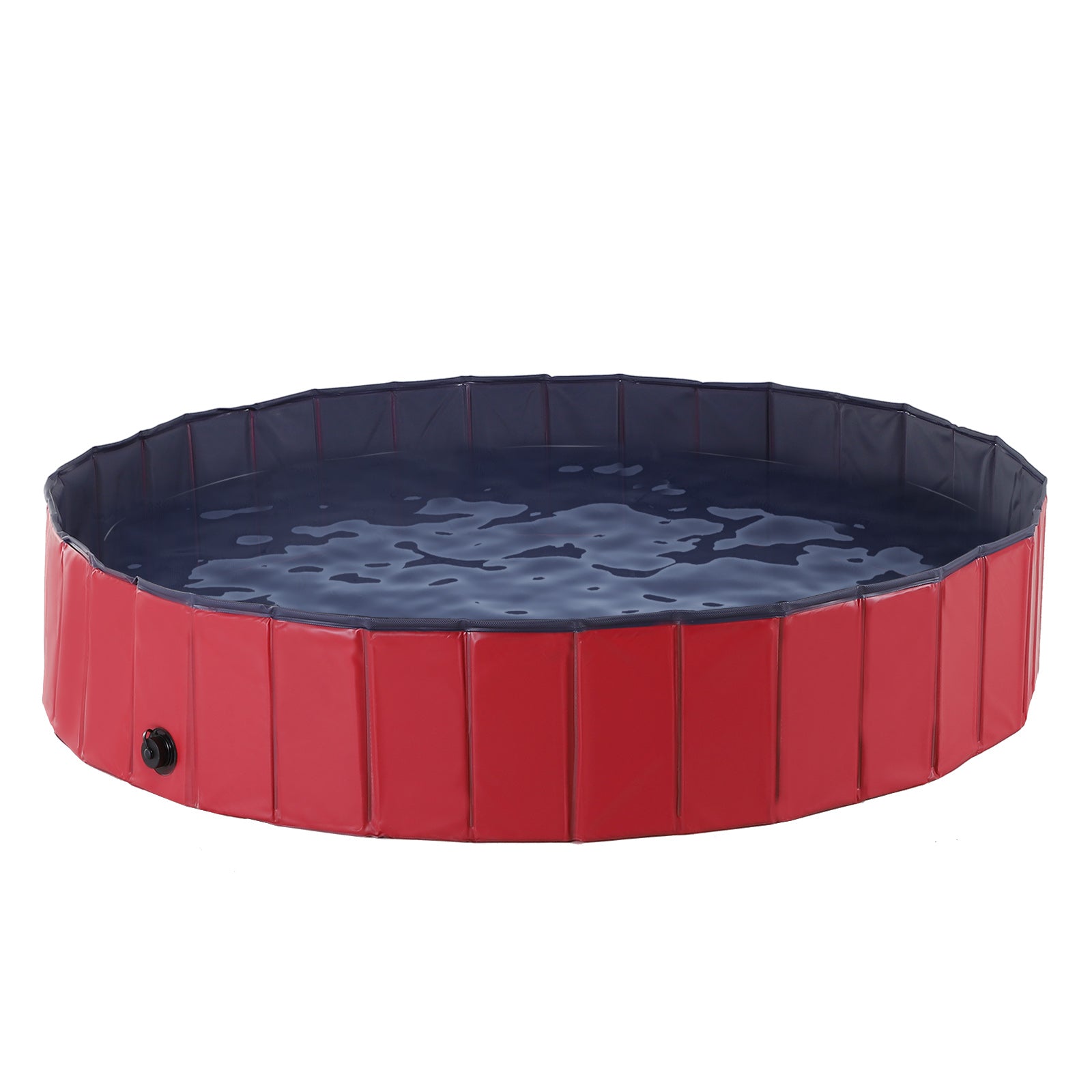 160 x 30H cm Pet Swimming Pool - Red/Dark Blue PVC - Bedzy UK modern and affordable home furniture England