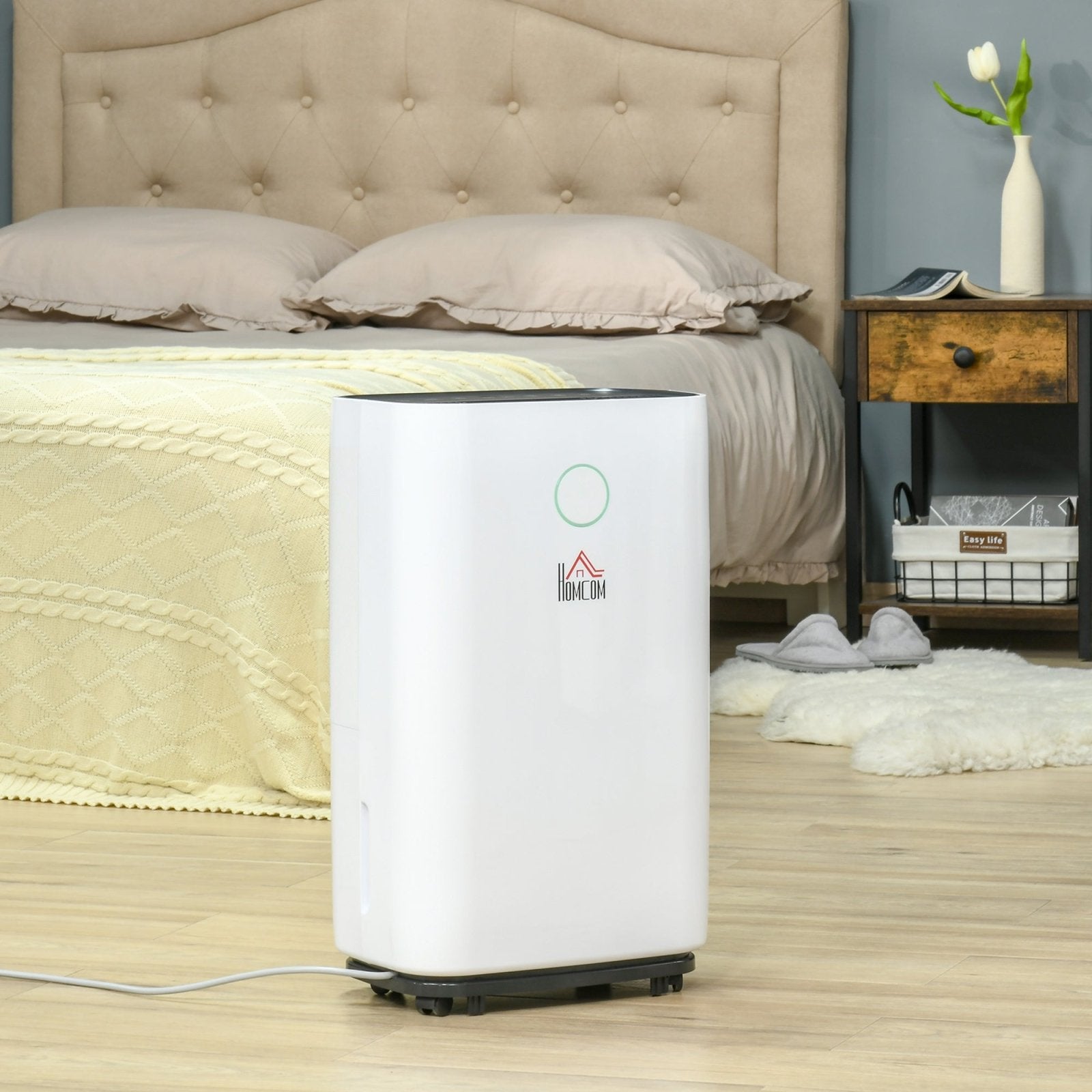 16L/Day 4000ML Portable Quiet Dehumidifier for Home Laundry Room Bedroom Basement, Electric Moisture Air De - Humidifier with 3 Modes - Bedzy UK modern and affordable home furniture England